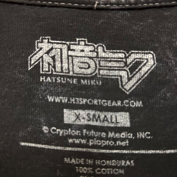 Hatsune Miko Vocaloid  Anime Washed T-Shirt Extra Small - Picture 4 of 4